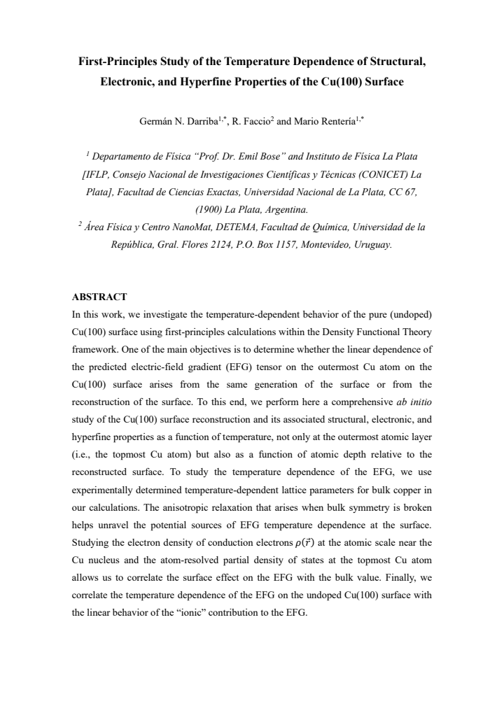 First page