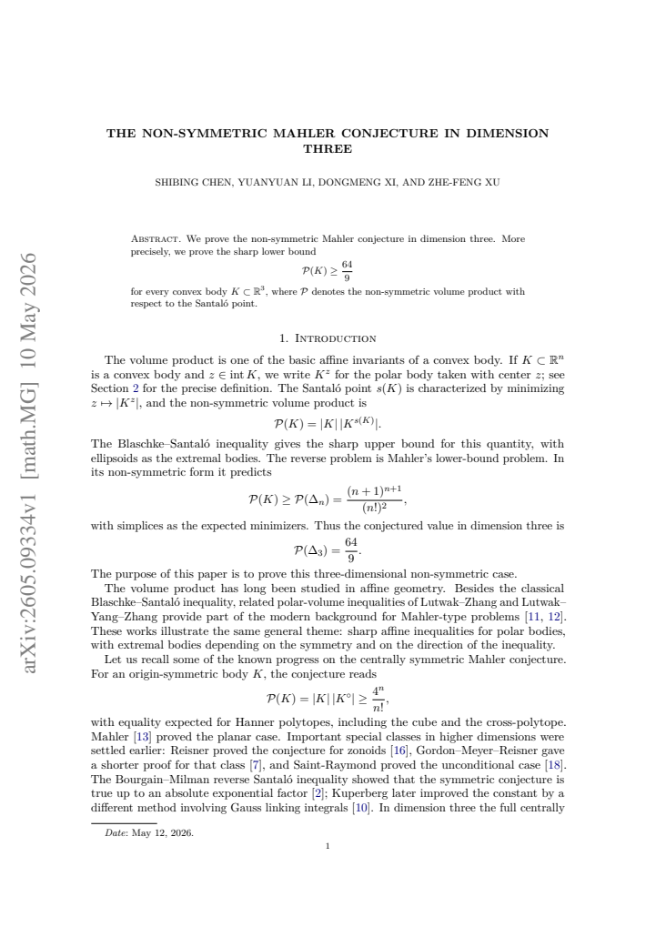 First page