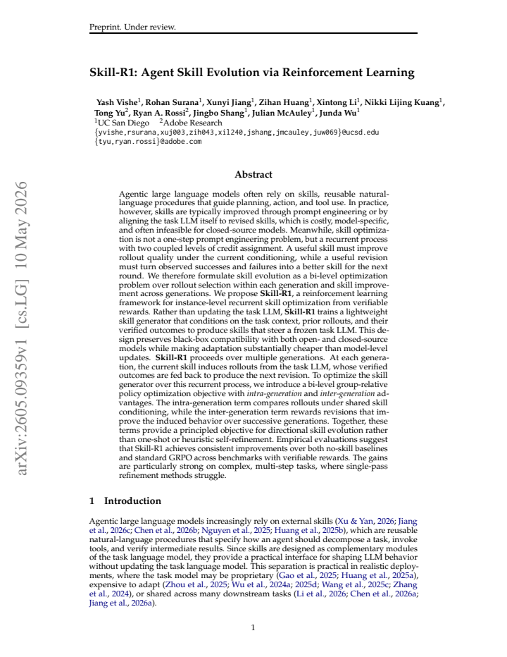 First page