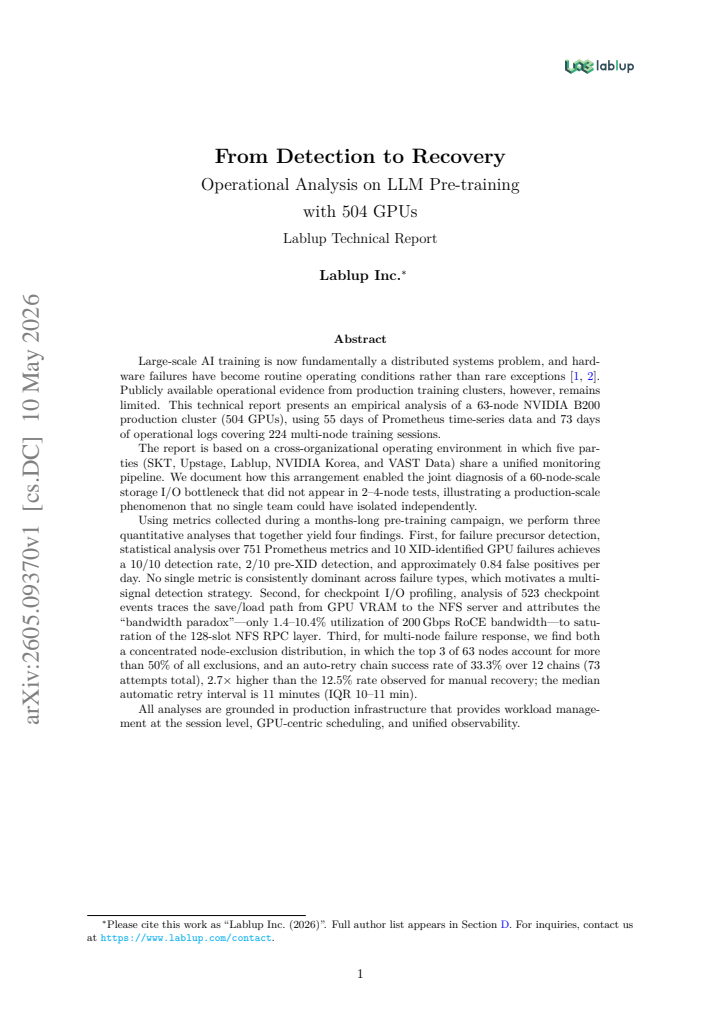 First page