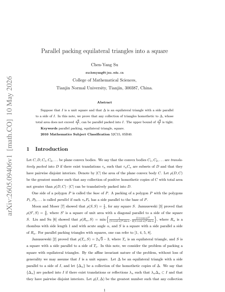 First page