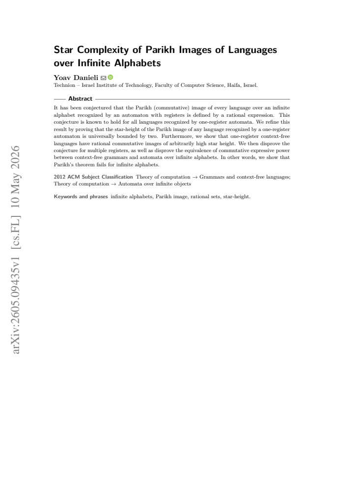 First page