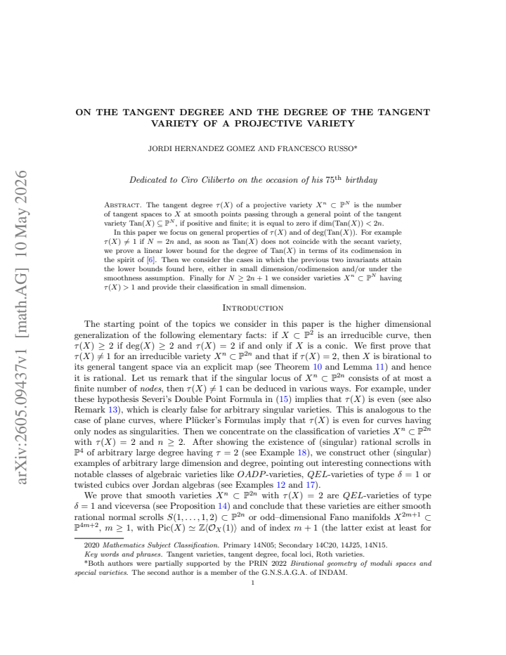 First page