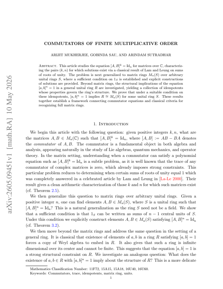 First page