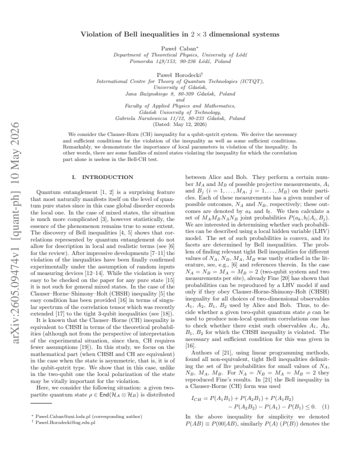 First page