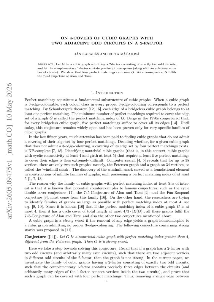First page