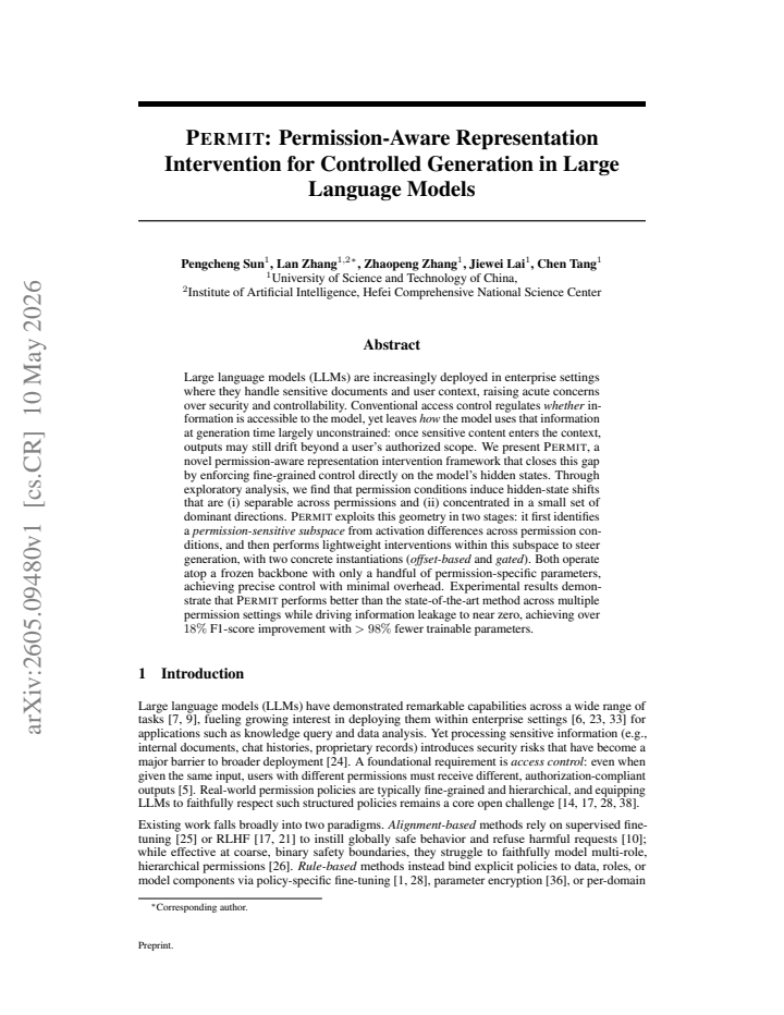First page