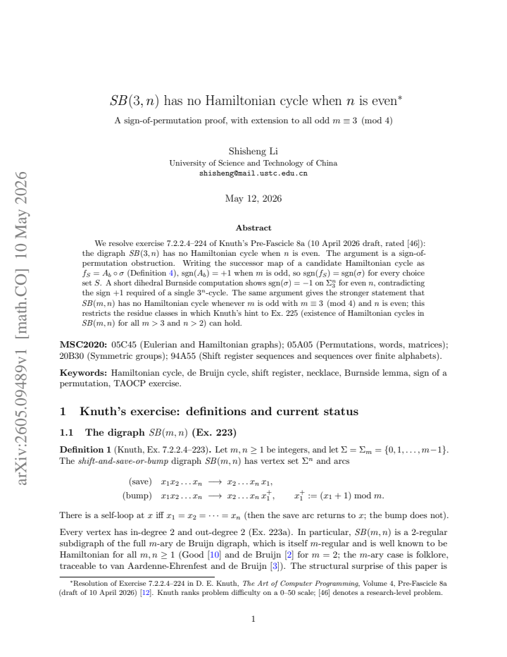First page