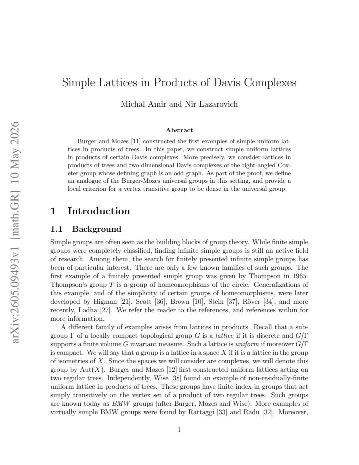 First page