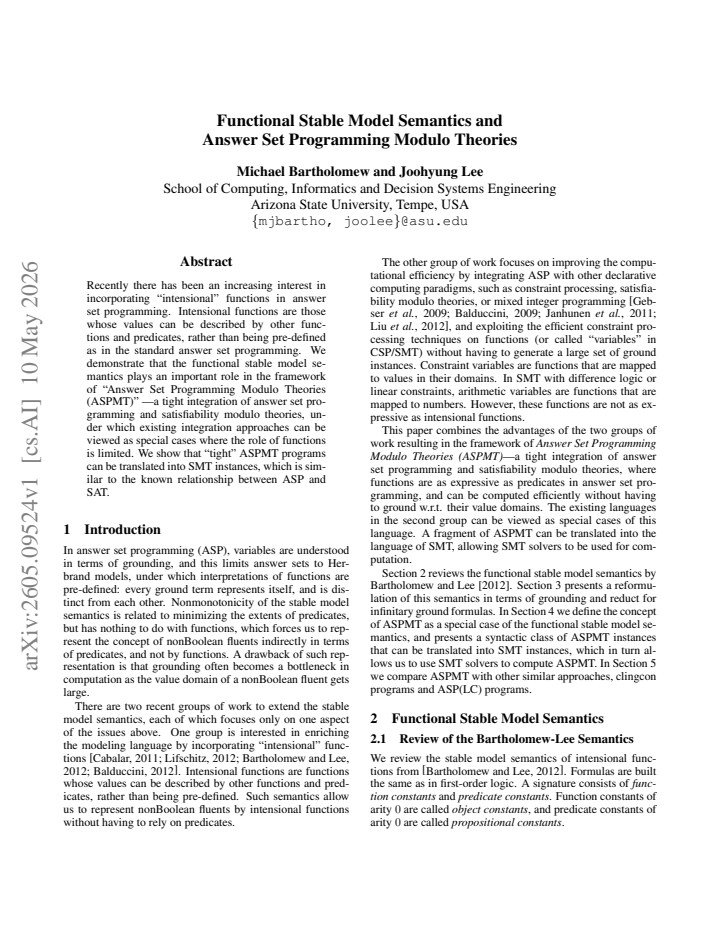 First page