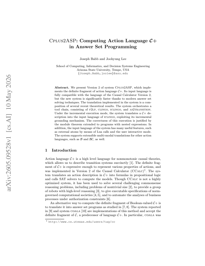 First page