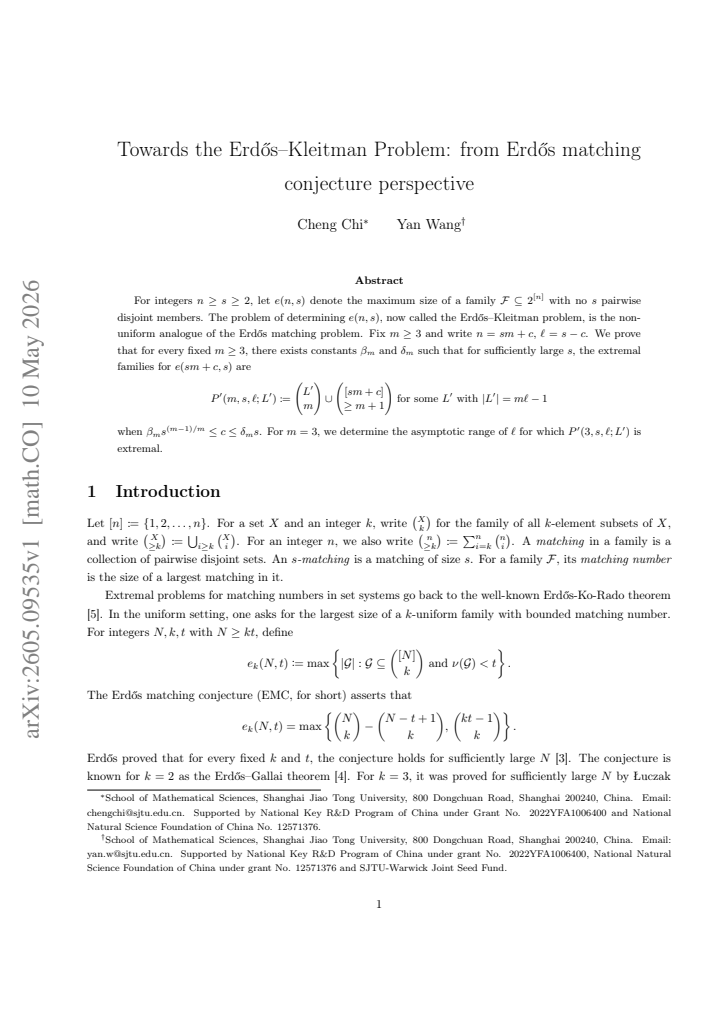 First page