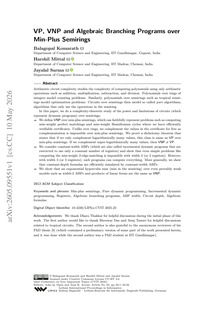 First page