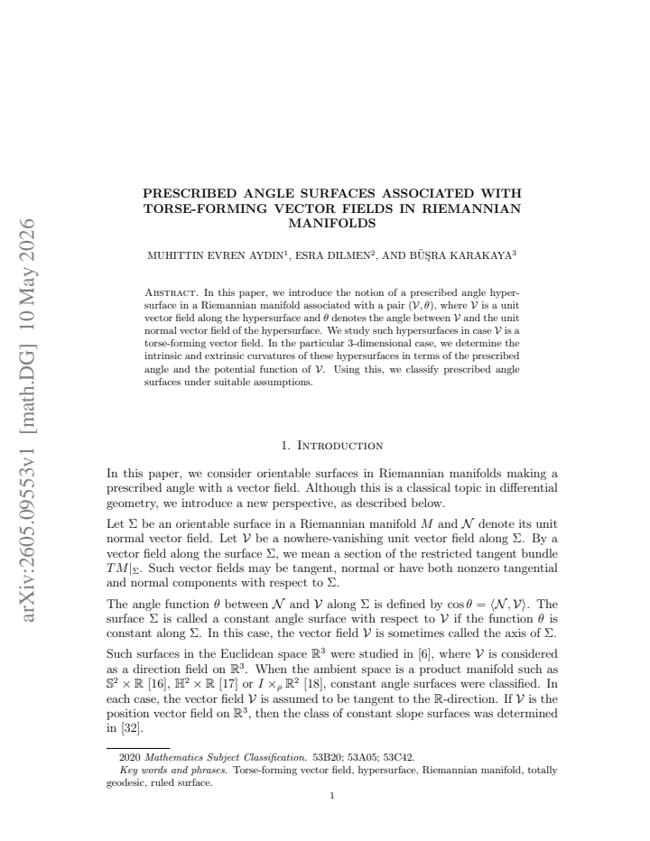 First page