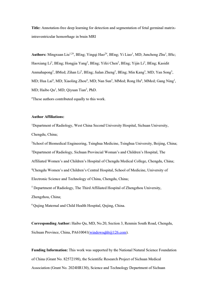 First page