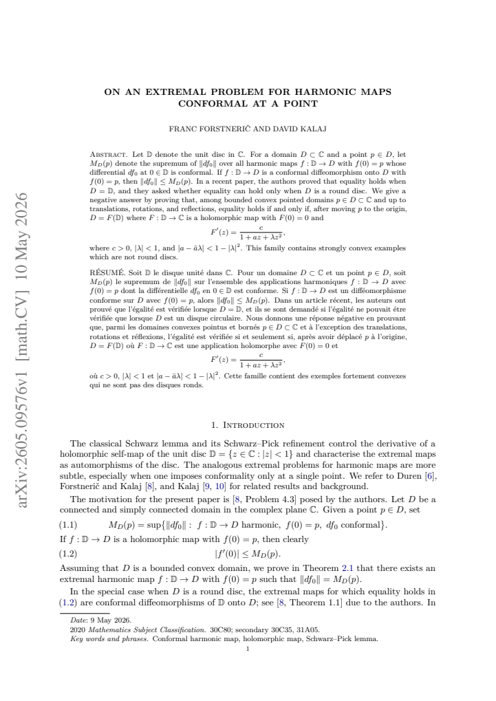 First page