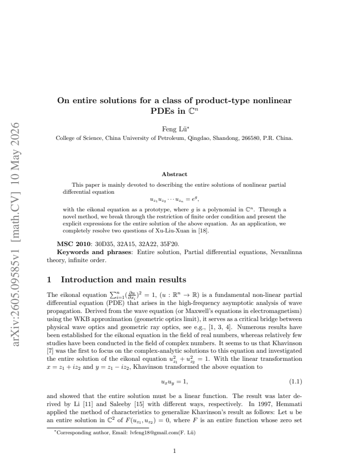 First page