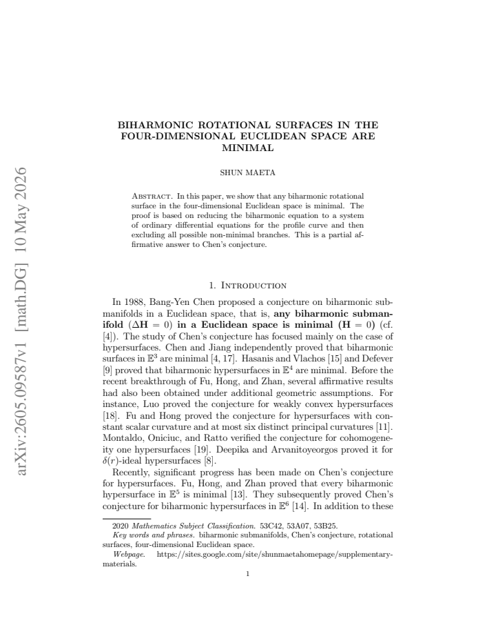 First page