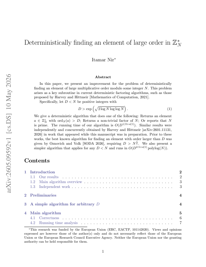 First page
