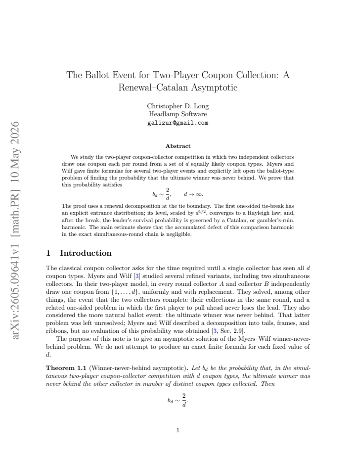 First page