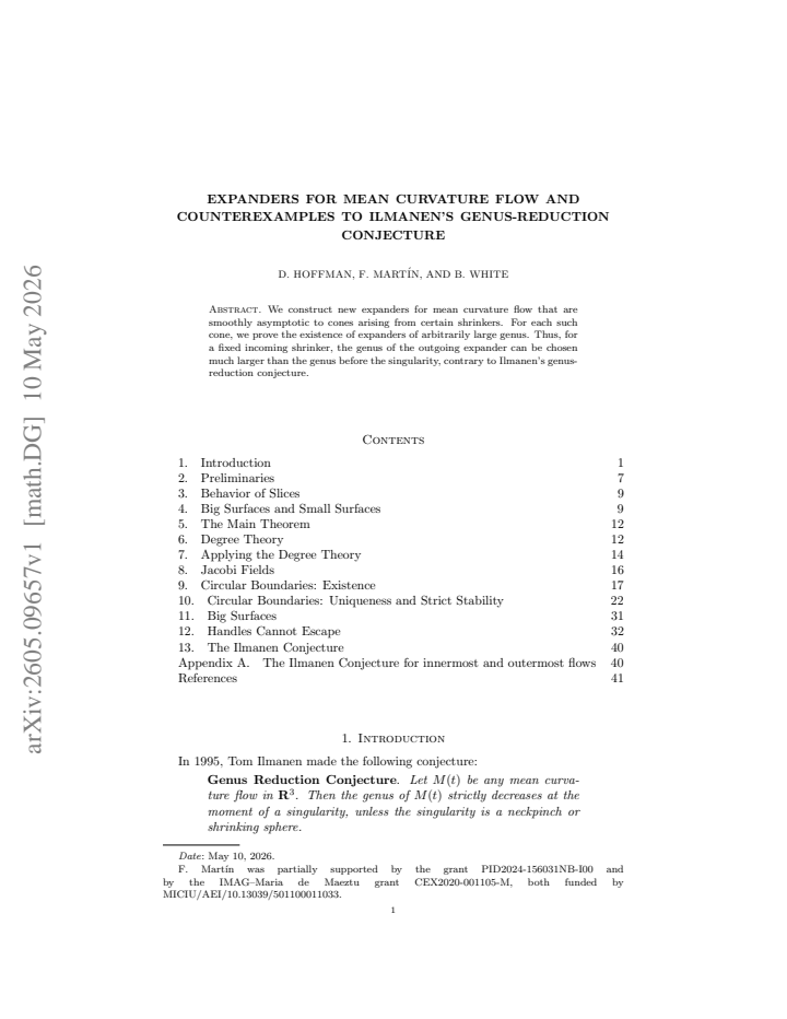 First page