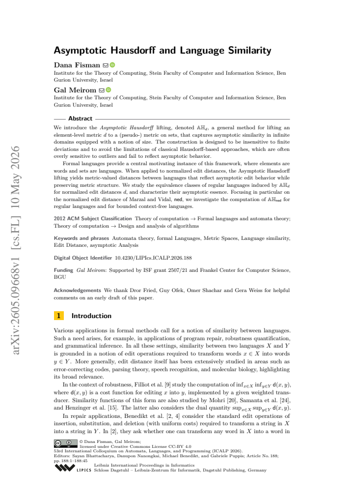 First page