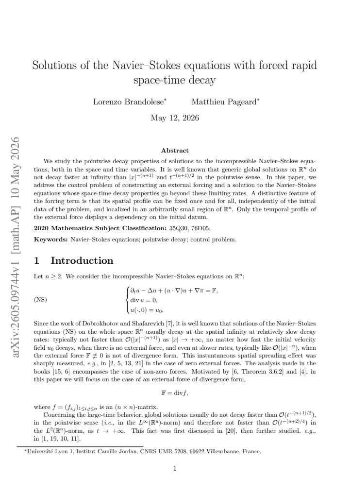 First page