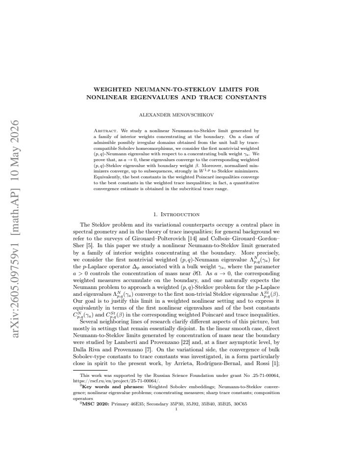 First page