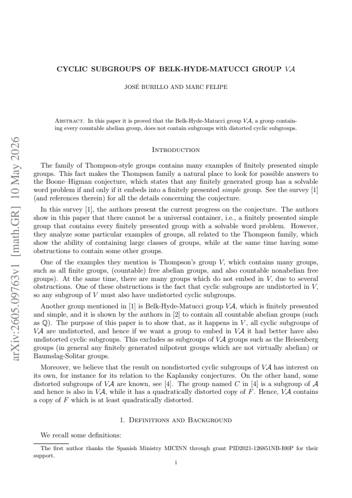 First page