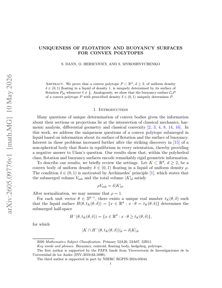 First page