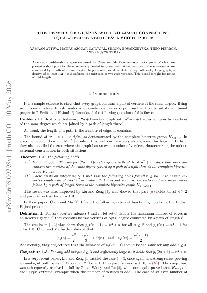 First page