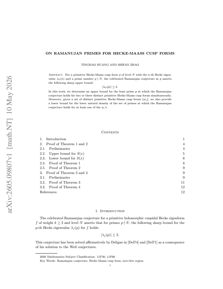 First page