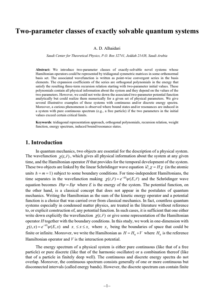 First page