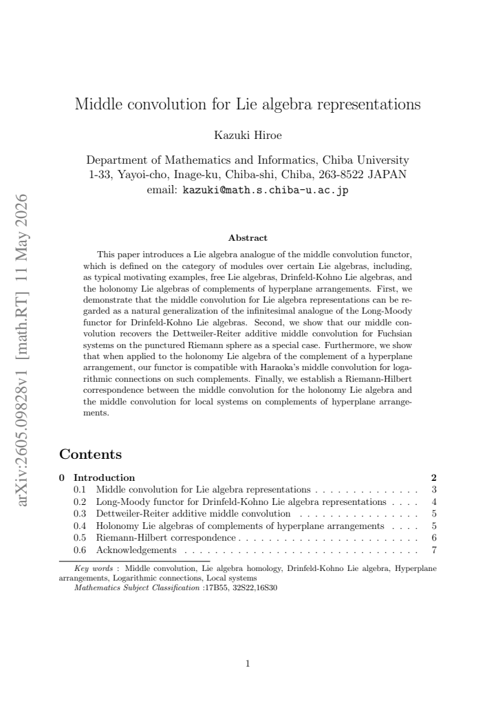 First page