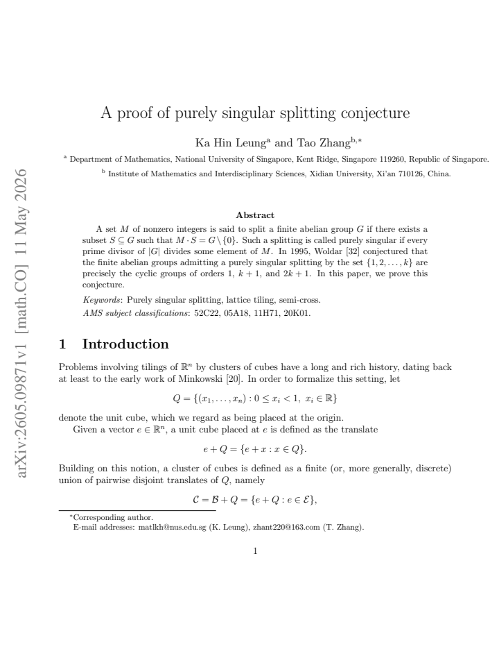 First page