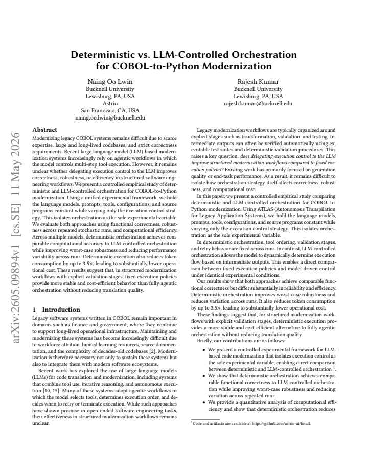 First page