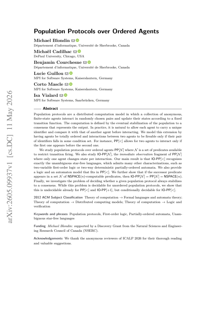 First page
