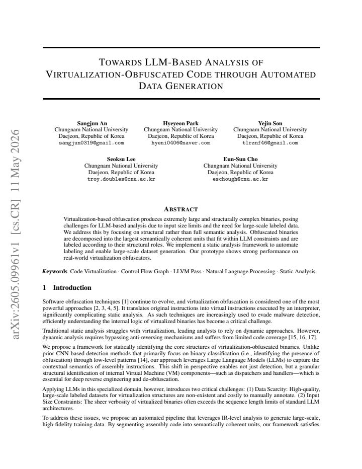 First page