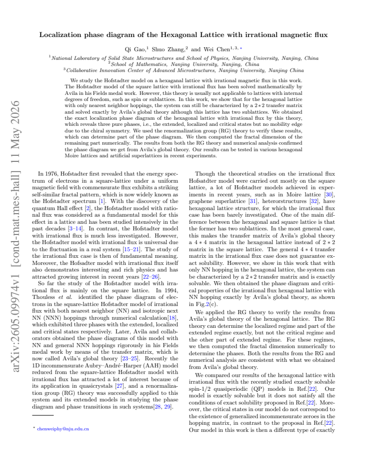 First page
