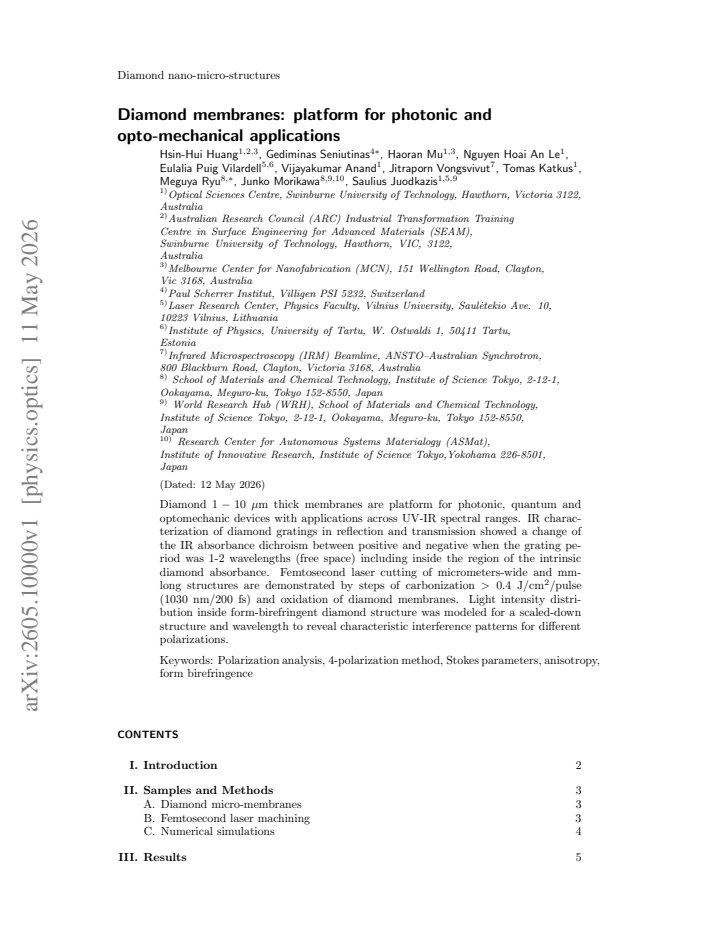 First page