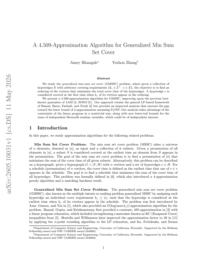 First page