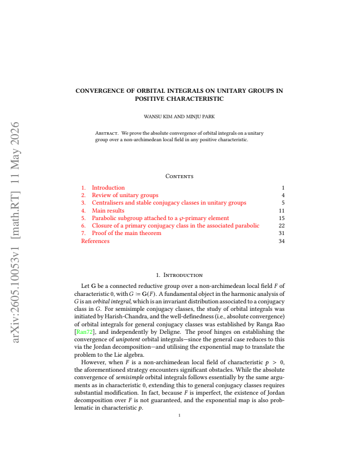 First page