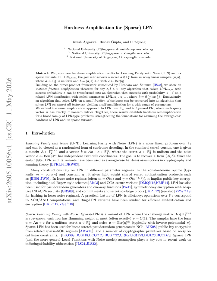 First page
