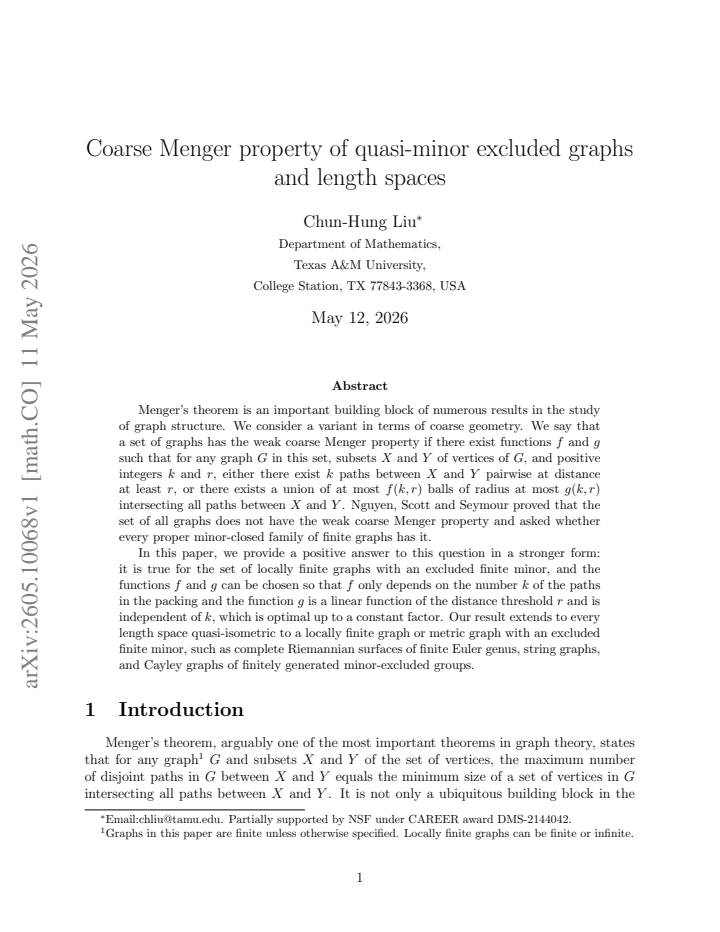 First page