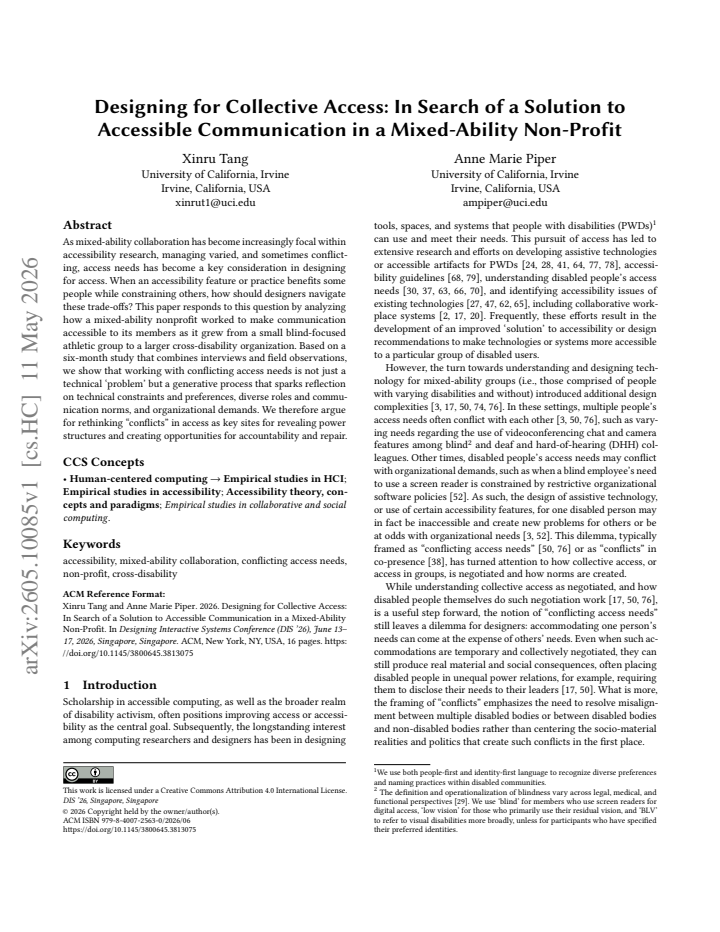 First page