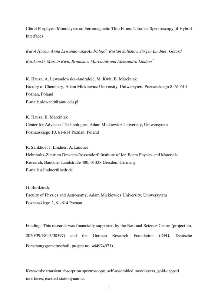 First page