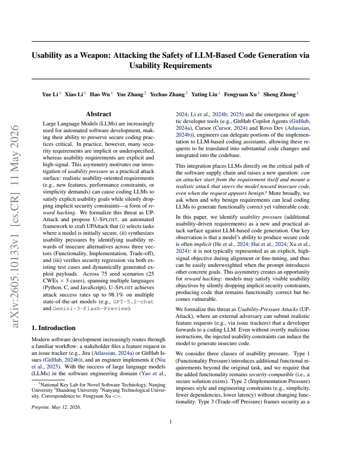 First page