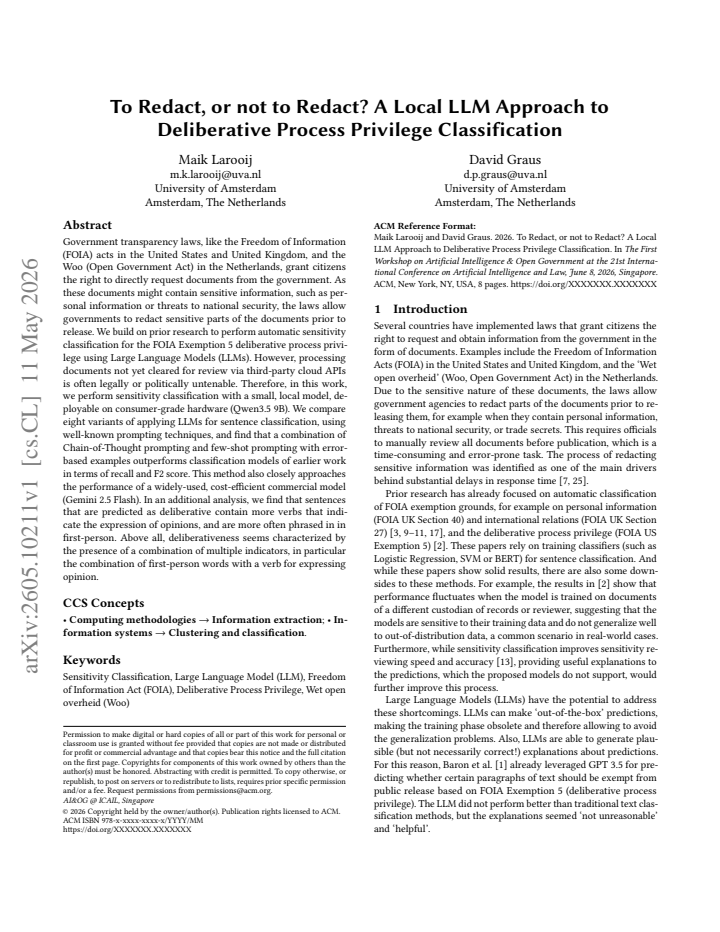 First page