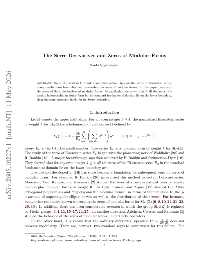 First page