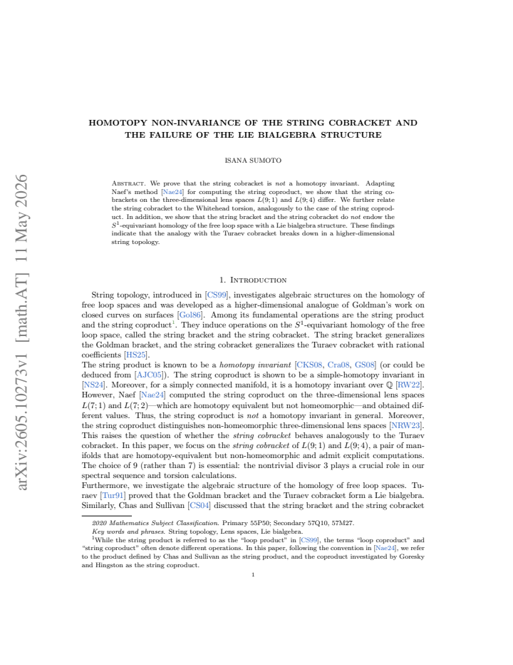 First page